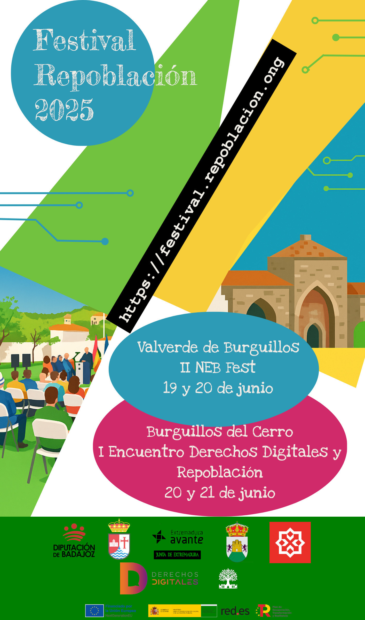 Cartel oficial del 2º Festival Repoblación