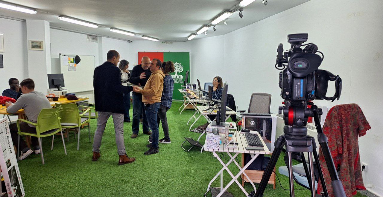 Espacio de coworking en el Centro RuralNEXT (Burguillos)